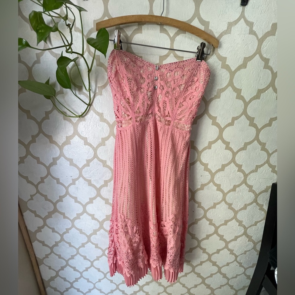 Vtg 90’s Betsey Johnson Crochet/Lace/Sequin 10